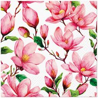 Servietten 33x33 cm - Pink Bloom