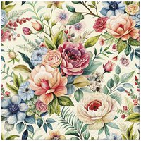 Napkins 33x33 cm - Rustic Bloom