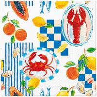 Napkins 33x33 cm - Navy Bites