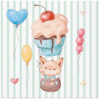 Serviettes 33x33 cm - Flying Fox