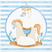 Serviettes 33x33 cm - Pastel Dream Blue