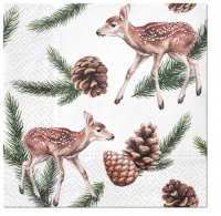 餐巾33x33厘米 - Deers and Cones