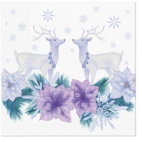 Serviettes 33x33 cm - Lavender Christmas