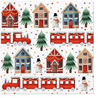 餐巾33x33厘米 - Cozy Christmas town
