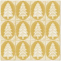 Servilletas 33x33 cm - Pattern Christmas Trees