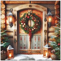 Servilletas 33x33 cm - Doorway to Christmas