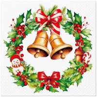 餐巾33x33厘米 - Jingle Bells Bliss