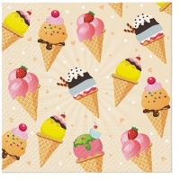 Serviettes 33x33 cm - Ice Cream