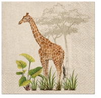 Салфетки 33x33 см - Giraffe