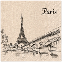 Serviettes 33x33 cm - Paris City