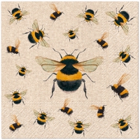 Napkins 33x33 cm - Dancing Bees