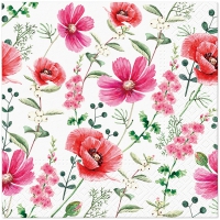 Napkins 33x33 cm - Raspberry Flower