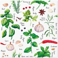 餐巾33x33厘米 - Spices and Herbs