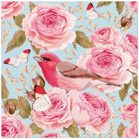 餐巾33x33厘米 - English Roses Bird