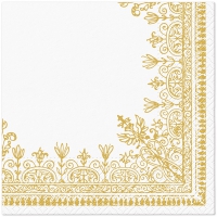 Servietten 33x33 cm - Ornamental Frame gold