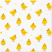 Napkins 33x33 cm - Cute Chicken