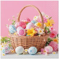 Napkins 33x33 cm - Pastel Basket