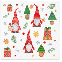餐巾33x33厘米 - Gnomes and Gifts
