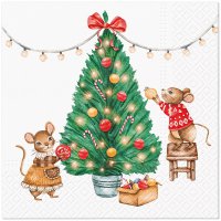 Servilletas 33x33 cm - Tiny Christmas