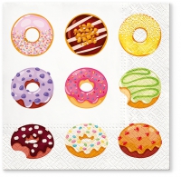 Napkins 33x33 cm - Tasty Donuts