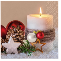Serviettes 33x33 cm - Holiday Candle