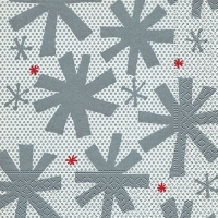 Servietten 33x33 cm - Modern snowflakes