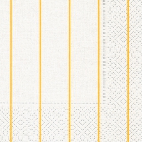 Serviettes 24x24 cm - Home white/yellow