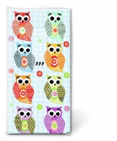 Handkerchiefs - Funny owls