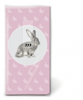 Handkerchiefs - Portrait of rabbit
