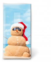 手帕 - Beach snowman