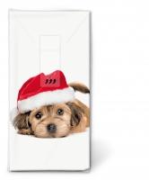 Taschentücher - Sweet Santa dog
