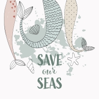 Servietten 33x33 cm - Save our Seas