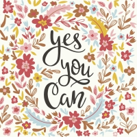Serviettes 33x33 cm - Yes you can