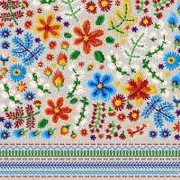Serviettes 33x33 cm - Embroidery