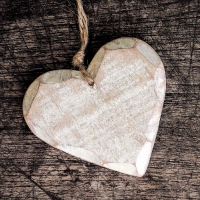 餐巾33x33厘米 - Wooden Heart