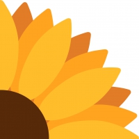 Die-cut napkins - Sunflower