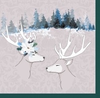 Servietten 40x40 cm - Deer Love