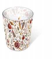 Glaskerze - Candle Glass Pomegranade