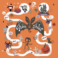 Servietten 33x33 cm - Halloween Fun