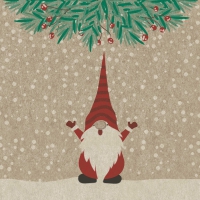 Serviettes 24x24 cm - Happy Santas