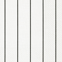 Napkins 24x24 cm - Home white/black