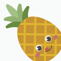 Die-cut napkins - Silhouettes Pineapple
