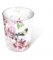 candela di vetro - Candle Glass Sweet bird