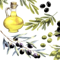 Салфетки 33x33 см - Olives