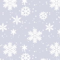 Servietten 33x33 cm - Moments Silver Snow