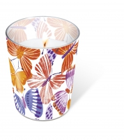 bougie en verre - Candle Glass Colorful butterflies