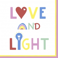 餐巾33x33厘米 - Love and Light