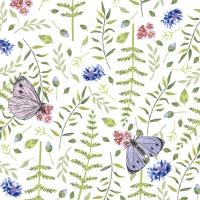 Servilletas 33x33 cm - Nature Butterflies
