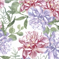 餐巾33x33厘米 - Pastel flowers
