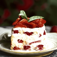 Servetten 33x33 cm - Strawberry cake